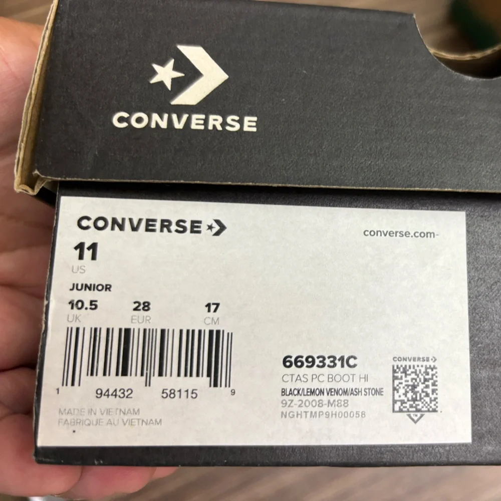 Converse Toddler | Black and White Hi Top